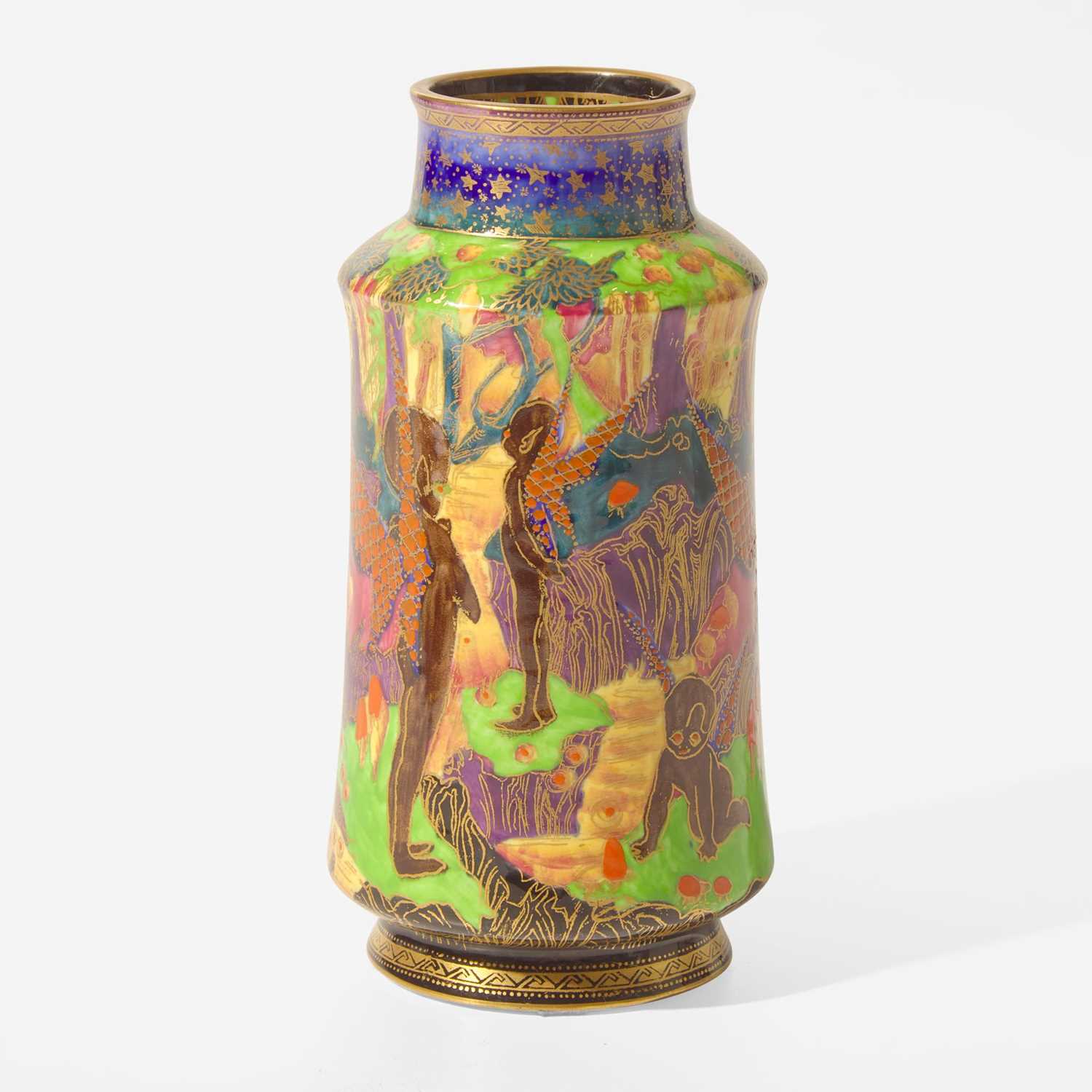 Lot 183 - A Wedgwood Fairyland Lustre "Goblins"  Vase