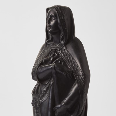 Lot 50 - A Wedgwood Black Basalt Figure of Faith