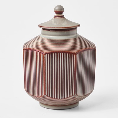 Lot 230 - A Wedgwood Norman Wilson (1902-1985) Unique Ware Lidded Jar