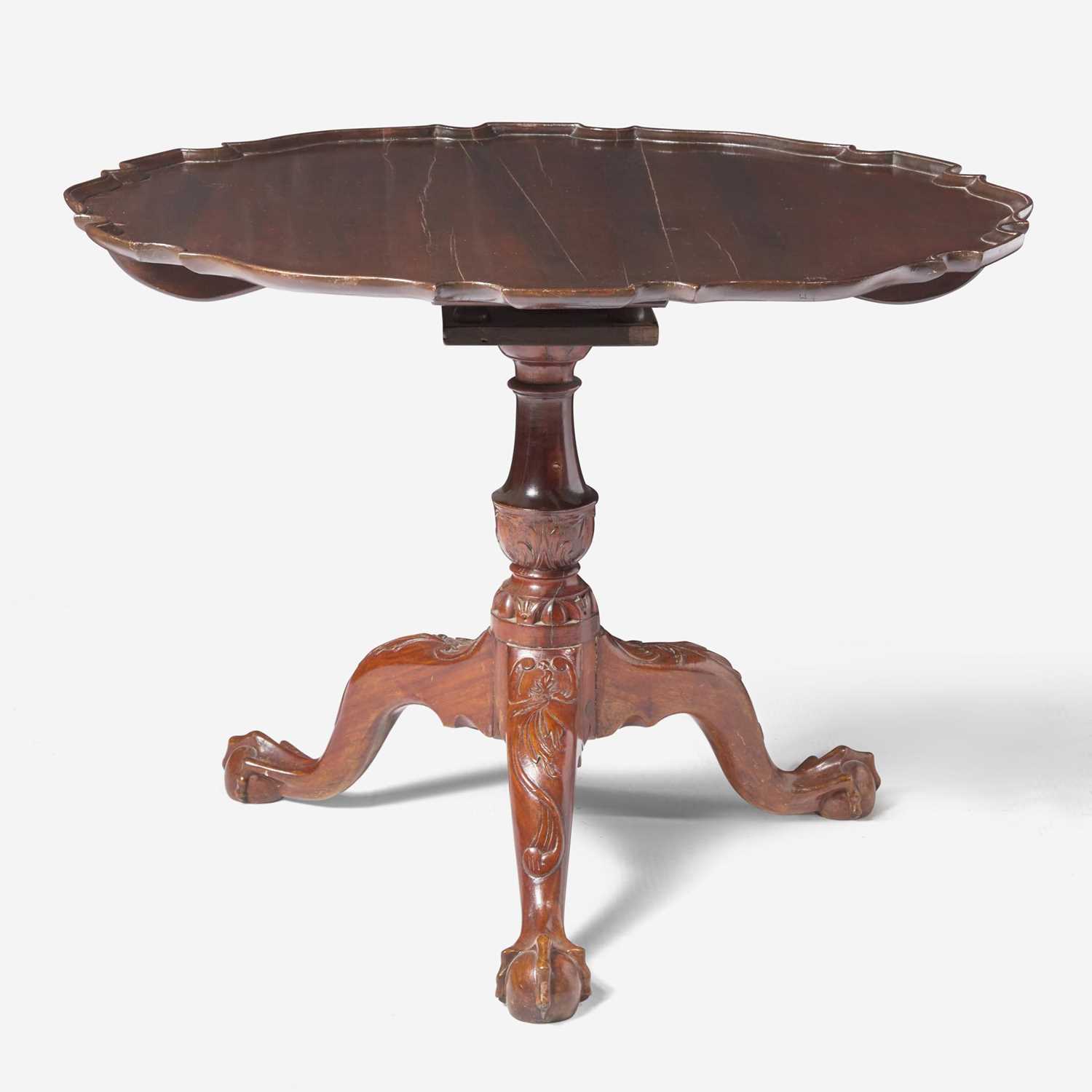 Lot 29 - An impressive George III Chippendale carved mahogany tilt-top tea table