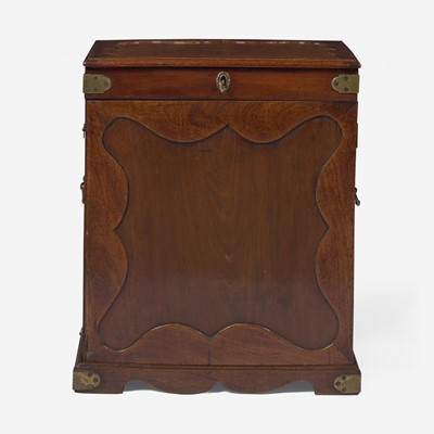 Lot 13 - A George II carved mahogany apothecary cabinet