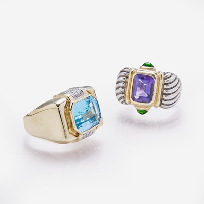 Lot 147 - A Set of Two Gemstone Rings