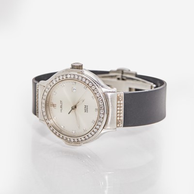 Lot 65 - A Ladies Automatic Hublot Diamond Watch