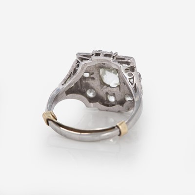 Lot 50 - A Ladies Platinum and Diamond Ring