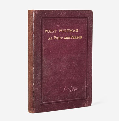 Lot 83 - [Literature] [Whitman, Walt] Burroughs, John