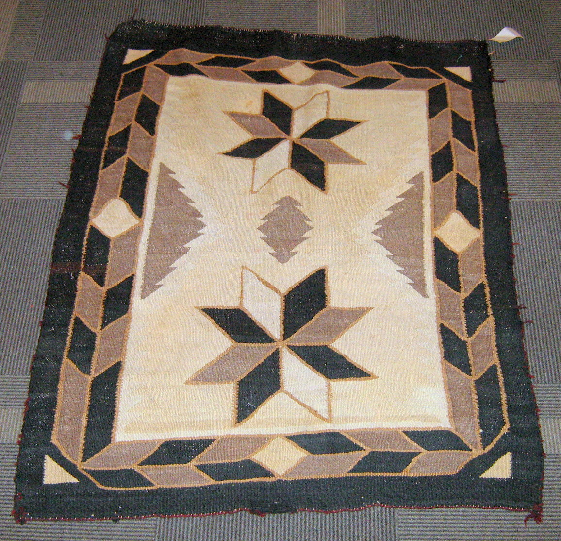 Lot 2 - Two Navajo regional rugs: a rug, circa early