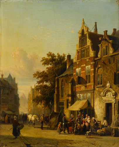 Lot 25 - Cornelis Springer  (Dutch, 1817-1891)