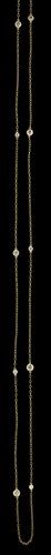 Lot 175 - 18 karat yellow gold and diamond necklace, Tiffany & Co.