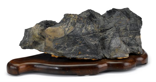Lot 85 - Large Chinese black lingbi scholar's rock