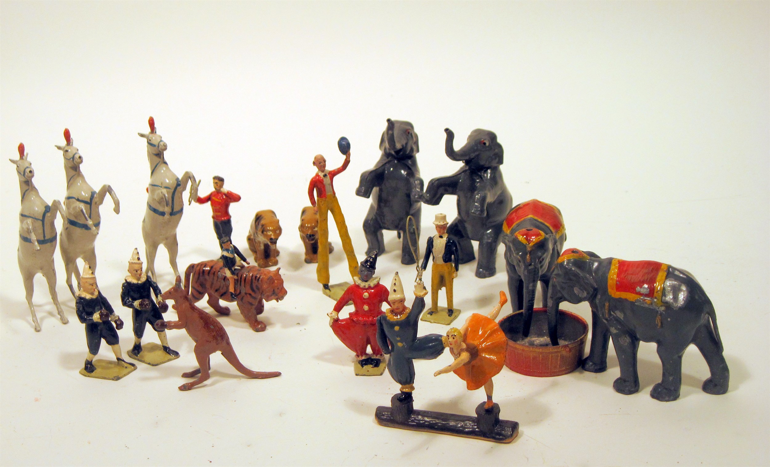 Lot 683 - Britains painted lead Mammoth Circus set