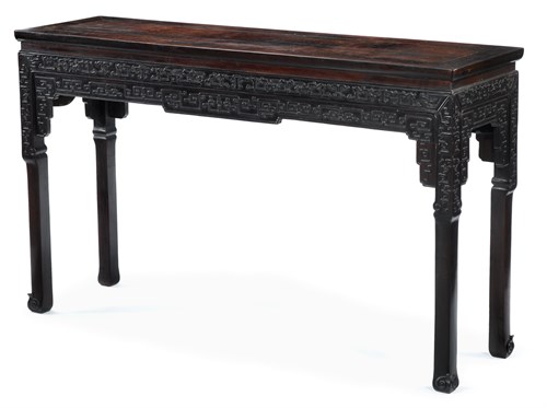 Lot 70 - Fine Chinese carved zitan altar table