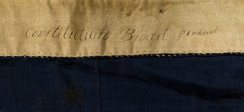 Lot 8 - Rare Commodore's Broad Pennant  from the USS Constitution