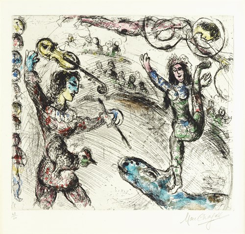 Lot 9 - MARC CHAGALL  (FRENCH/RUSSIAN 1887-1985)