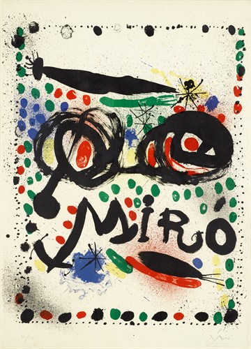 Lot 1 - JOAN MIRO  (SPANISH 1893-1983)