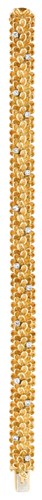 Lot 34 - 18 karat yellow gold and diamond bracelet