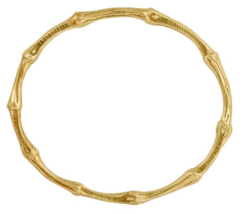 Lot 37 - 18 karat yellow gold bangle bracelet, Tiffany & Co.