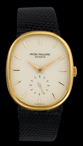 Lot 3 - Gentleman's 18 karat yellow gold wristwatch, Patek Philippe