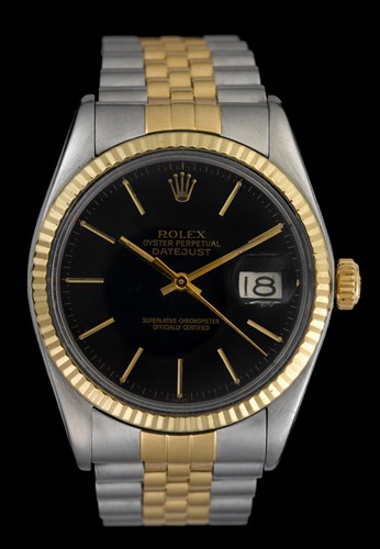 Lot 60 - Gentleman's 18 karat yellow gold and stainless steel chronometer wristwatch, Rolex