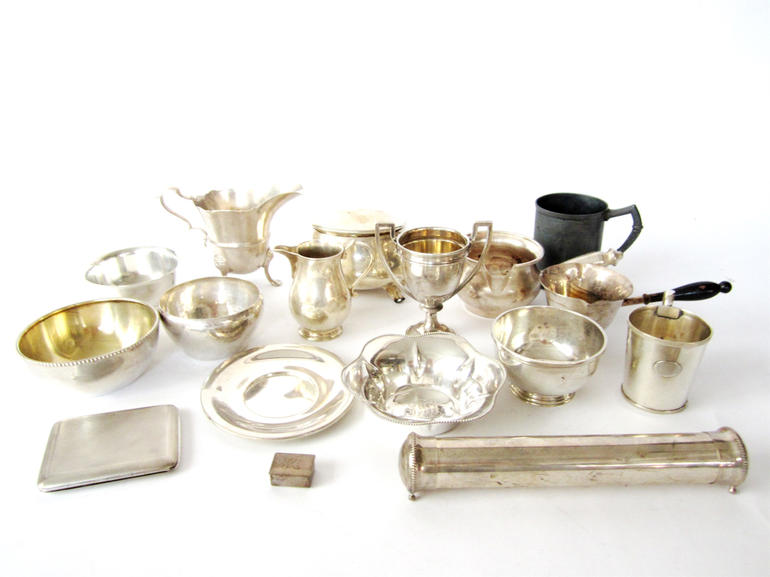 Lot 682 - Collection of sterling silver hollowware