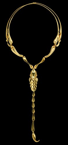 Lot 247 - 18 karat yellow gold 'scorpion' collar necklace, Tiffany & Co.