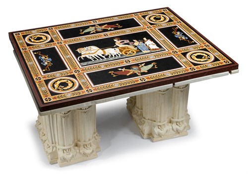 Lot 91 - Italian Pietra Dura marble table