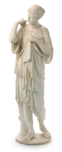 Lot 57 - After the Antique, an Italian marble figure of the Diana de Gabies