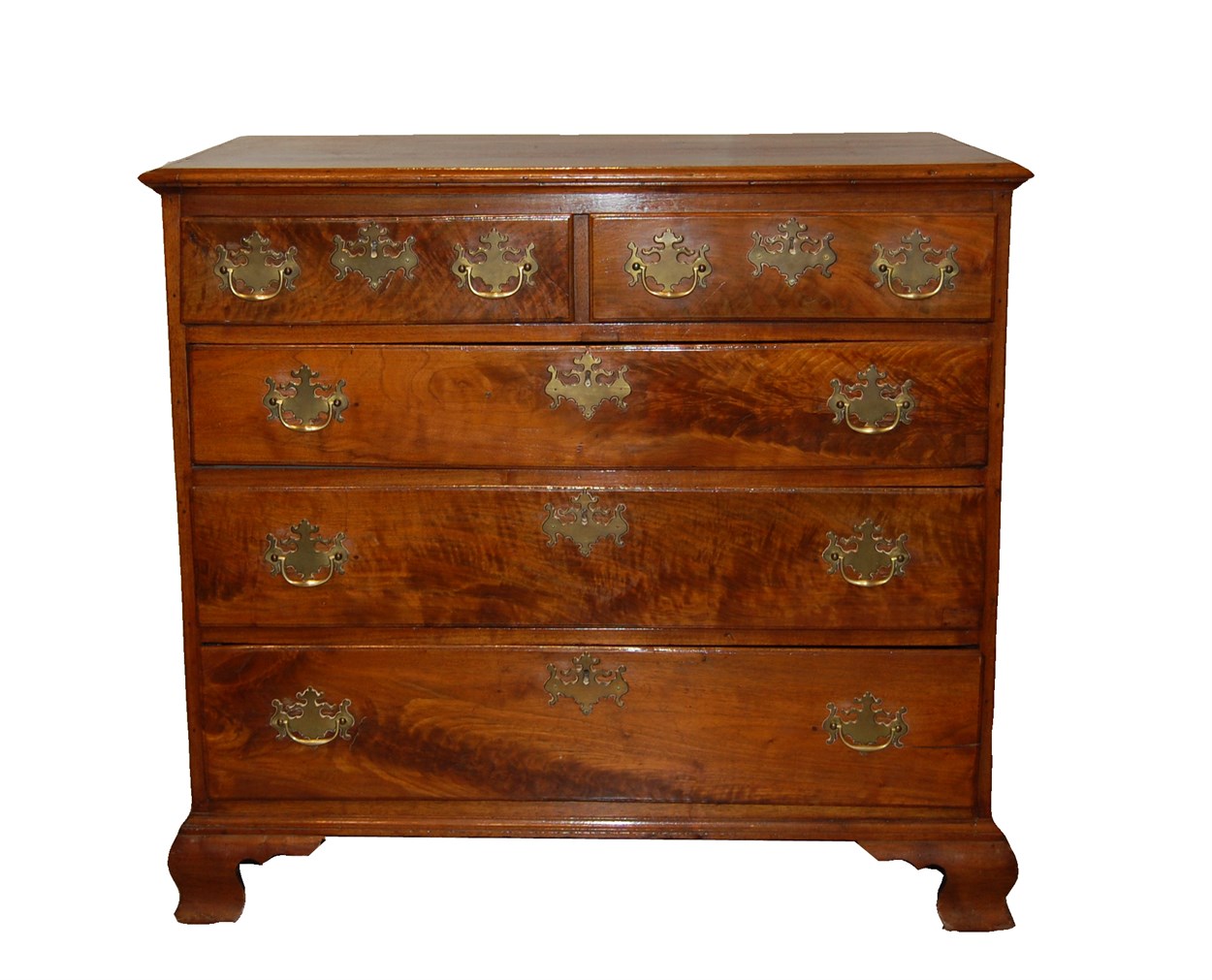 Lot 87 - Chippendale walnut chest of drawers
