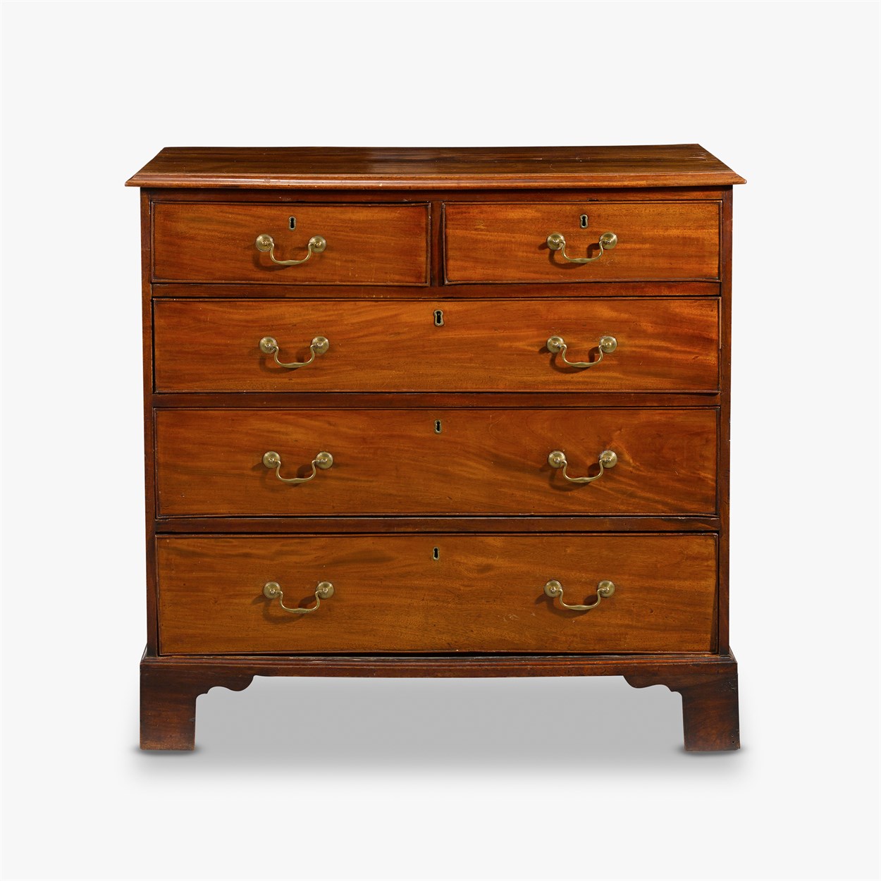 Lot 37 - Chippendale mahogany chest of drawers
