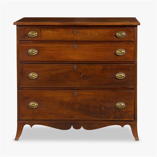 Lot 36 - Federal walnut chest of drawers