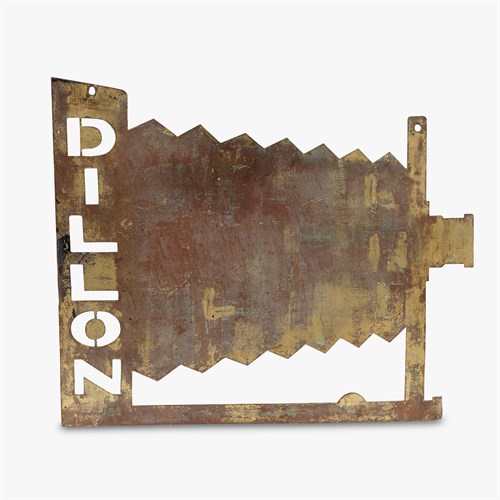 Lot 152 - Iron silhouetted trade sign in the form of a bellows camera