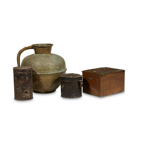 Lot 64 - Group of four metal containers