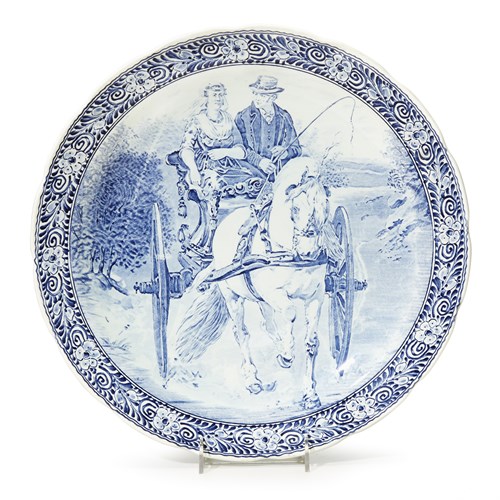 Lot 2 - Boch Royal Sphinx Delft charger