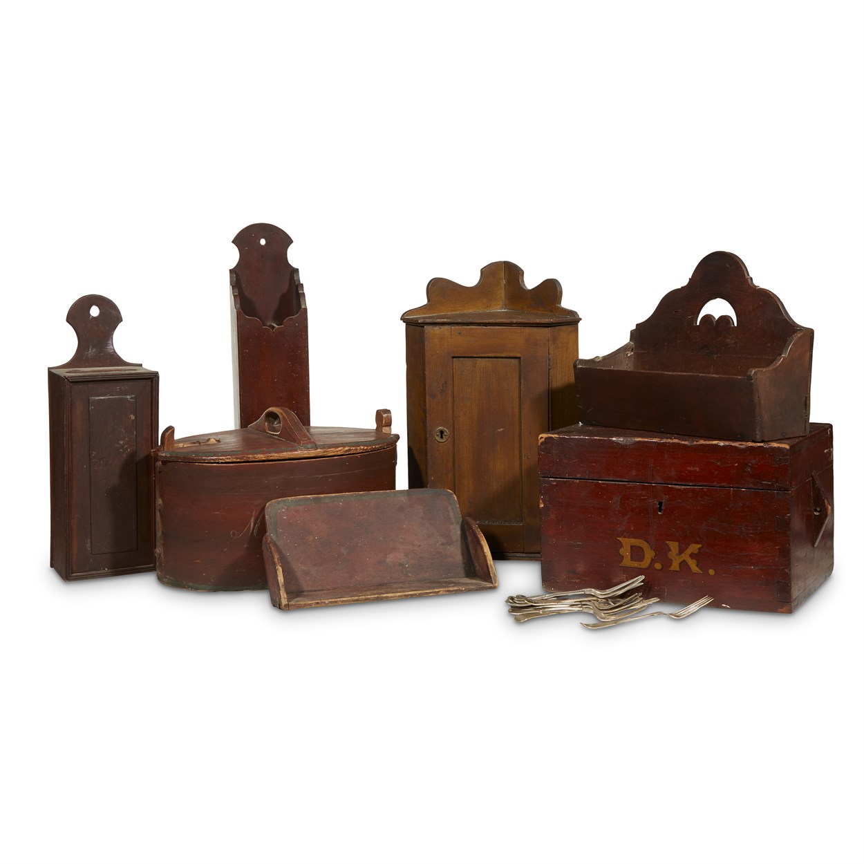 Lot 27 - Group of assorted wood containers
