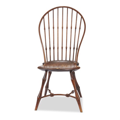 Lot 24 - Bowback bamboo style windsor side chair
