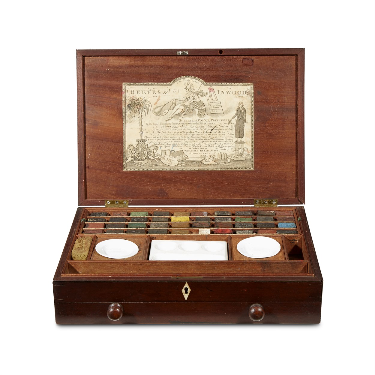 Lot 4 - Reeves and Inwood portable artist's watercolor box