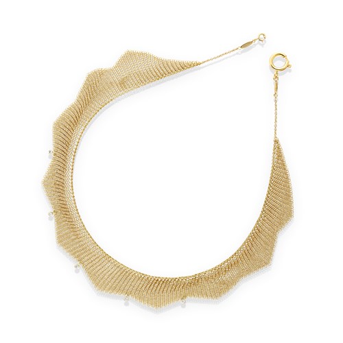 Lot 57 - An eighteen karat gold mesh chain, Elsa Peretti, Tiffany & Co.