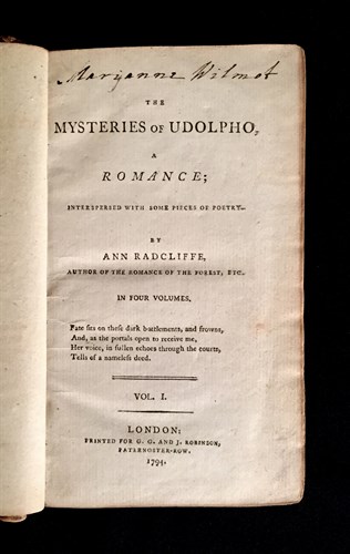 Lot 89 - (Literature). Radcliffe, Ann. The Mysteries of...