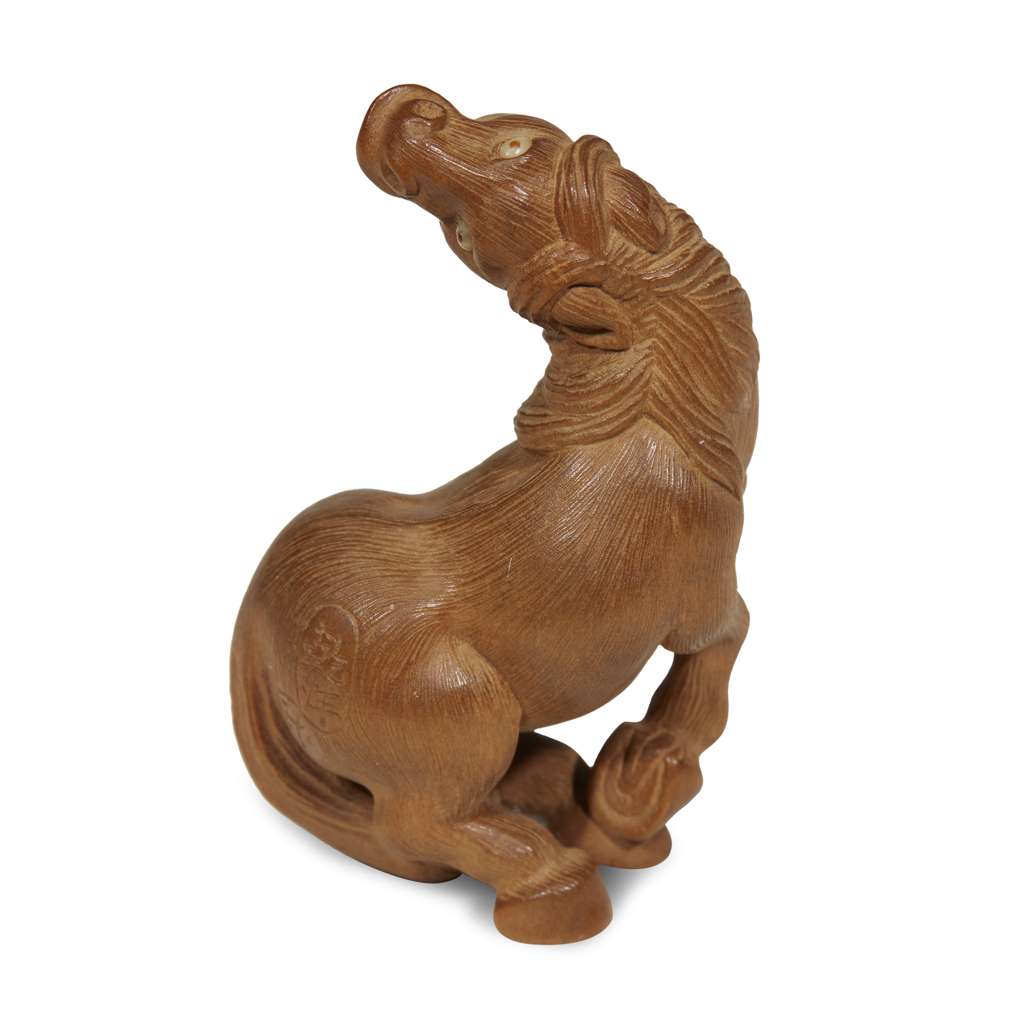 2 Horses in Love Details about   Y7179-2 " Hand Carved Boxwood Netsuke 