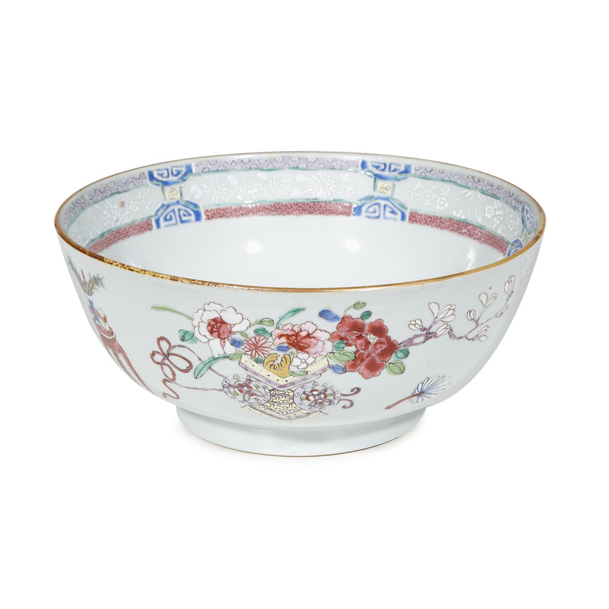 Lot 159 - A Chinese famille rose 'treasures' bowl