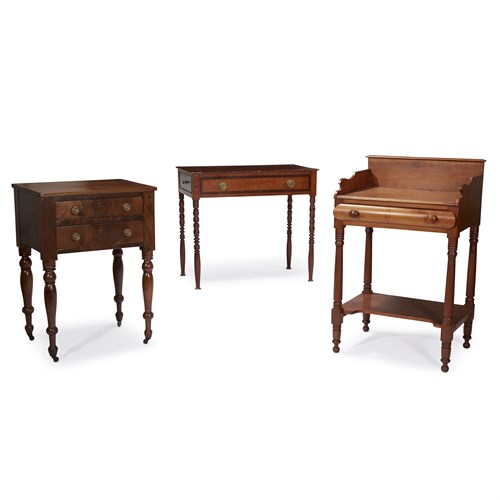Lot 226 - Three Federal/Classical work tables