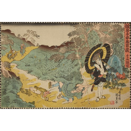 Lot 28 - UTAGAWA KUNISADA  (1786-1864)  MID 19TH CENTURY