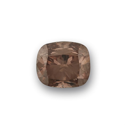 Lot 125 - An unmounted fancy deep pink-brown diamond