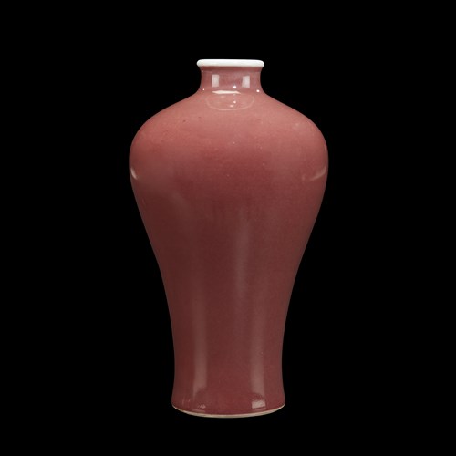 Lot 278 - A Chinese copper-red glazed meiping