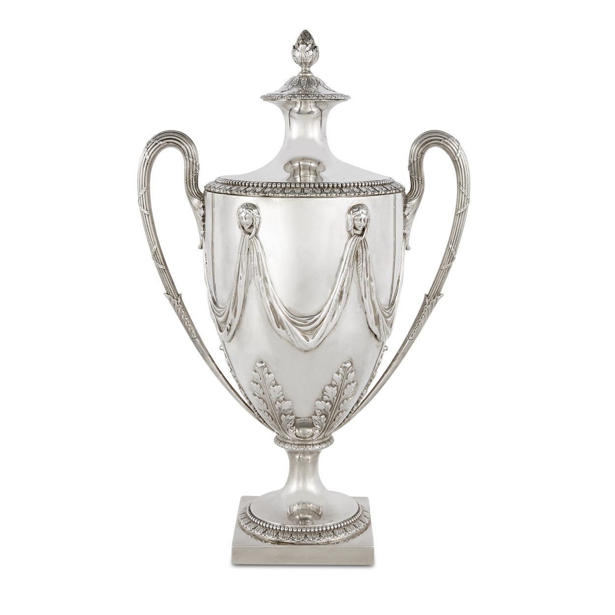 Lot 50 - A large George III silver two-handled cup and cover