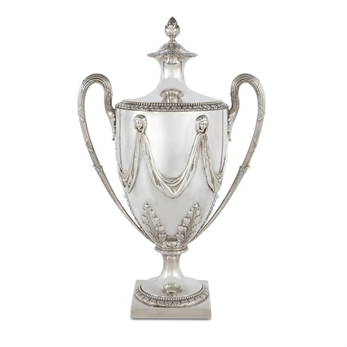 Lot 50 - A large George III silver two-handled cup and cover