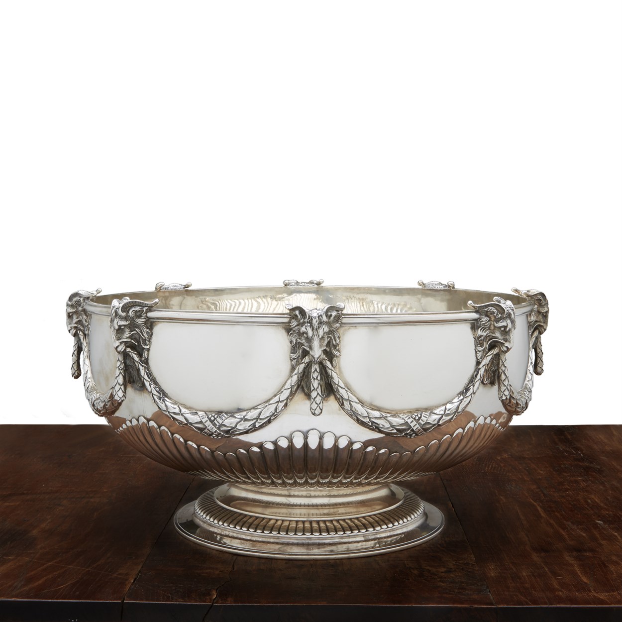 Lot 65 - A large and impressive Victorian sterling silver punch bowl