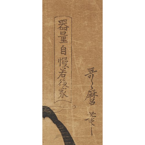 Lot 23 - KITAGAWA UTAMARO (JAPANESE, 1753-1806)