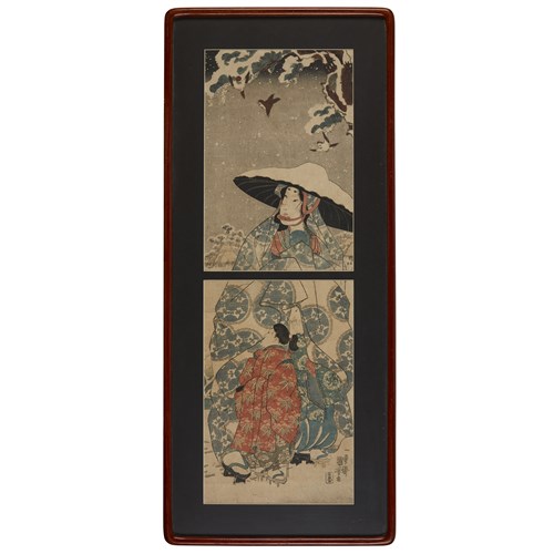 Lot 17 - EISEN (1790-1848) AND KUNIYOSHI (1797-1861)
