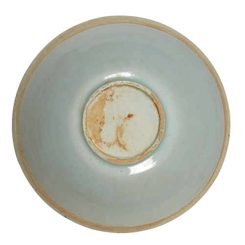 Lot 163 - A Chinese qingbai "double fish" lobed bowl