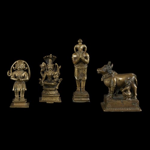 Lot 131 - A group of four Indian copper alloy figures